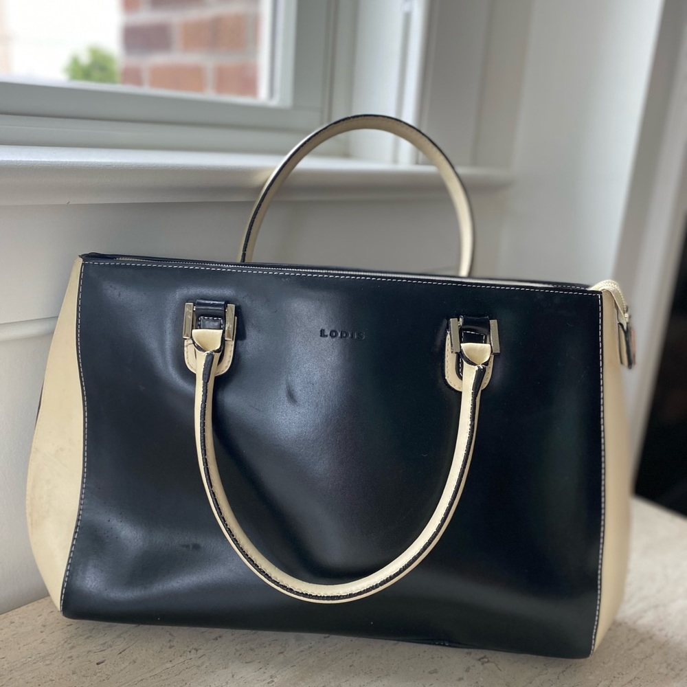 Todos leather two toneTote